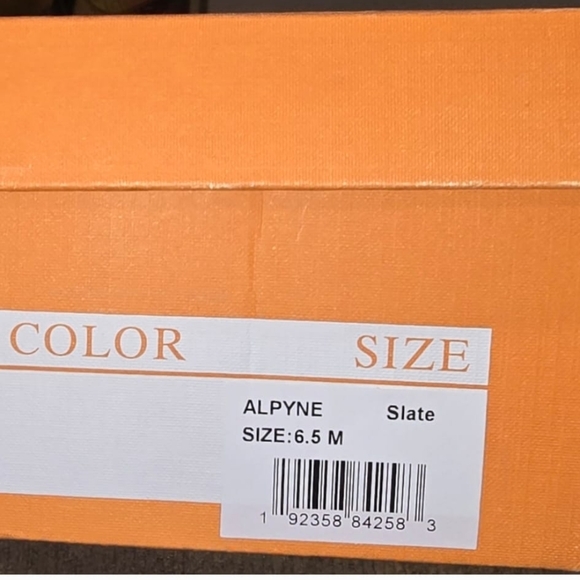 Miz Mooz Alpyne Sneakers Women's size 8.5 Slate Gray, blue Leather NWB Mid/Hi.- - Picture 7 of 13